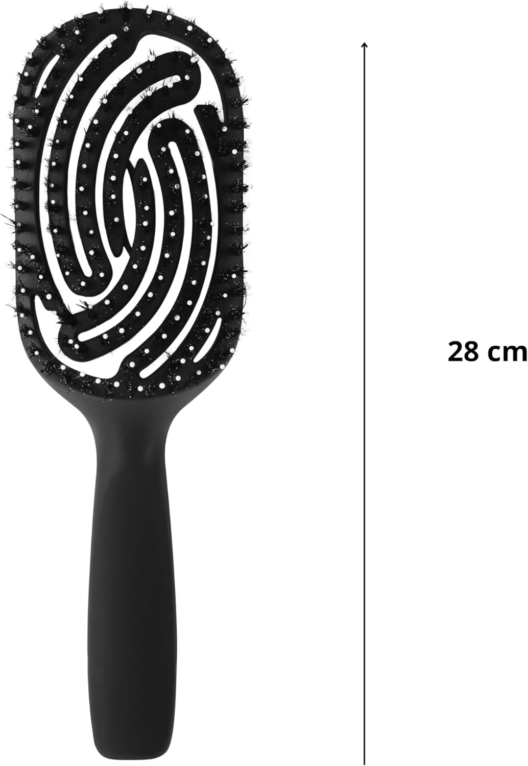 Brosse à cheveux pour démêlage en douceur : séchage express et poils de sanglier pour tous types de cheveux – Image 2