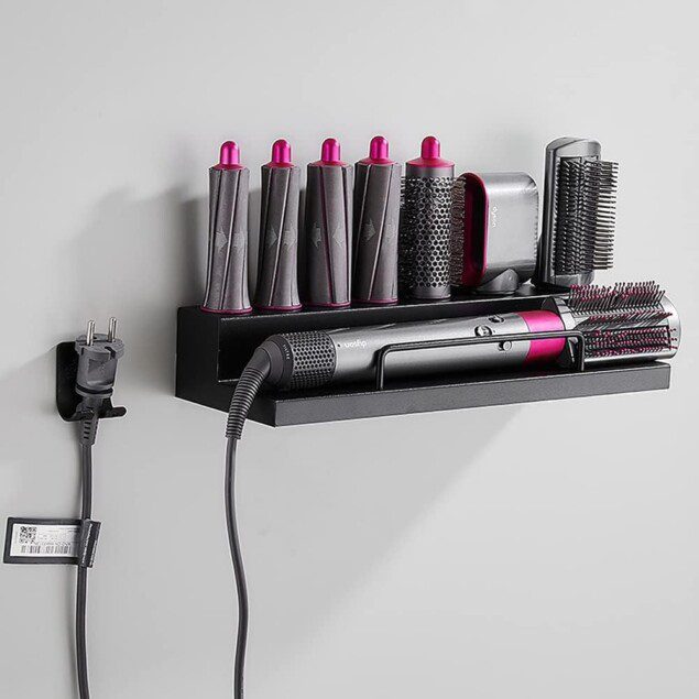 Support de montage mural pour Dyson Airwrap : un organisateur élégant et pratique pour salle de bain à domicile