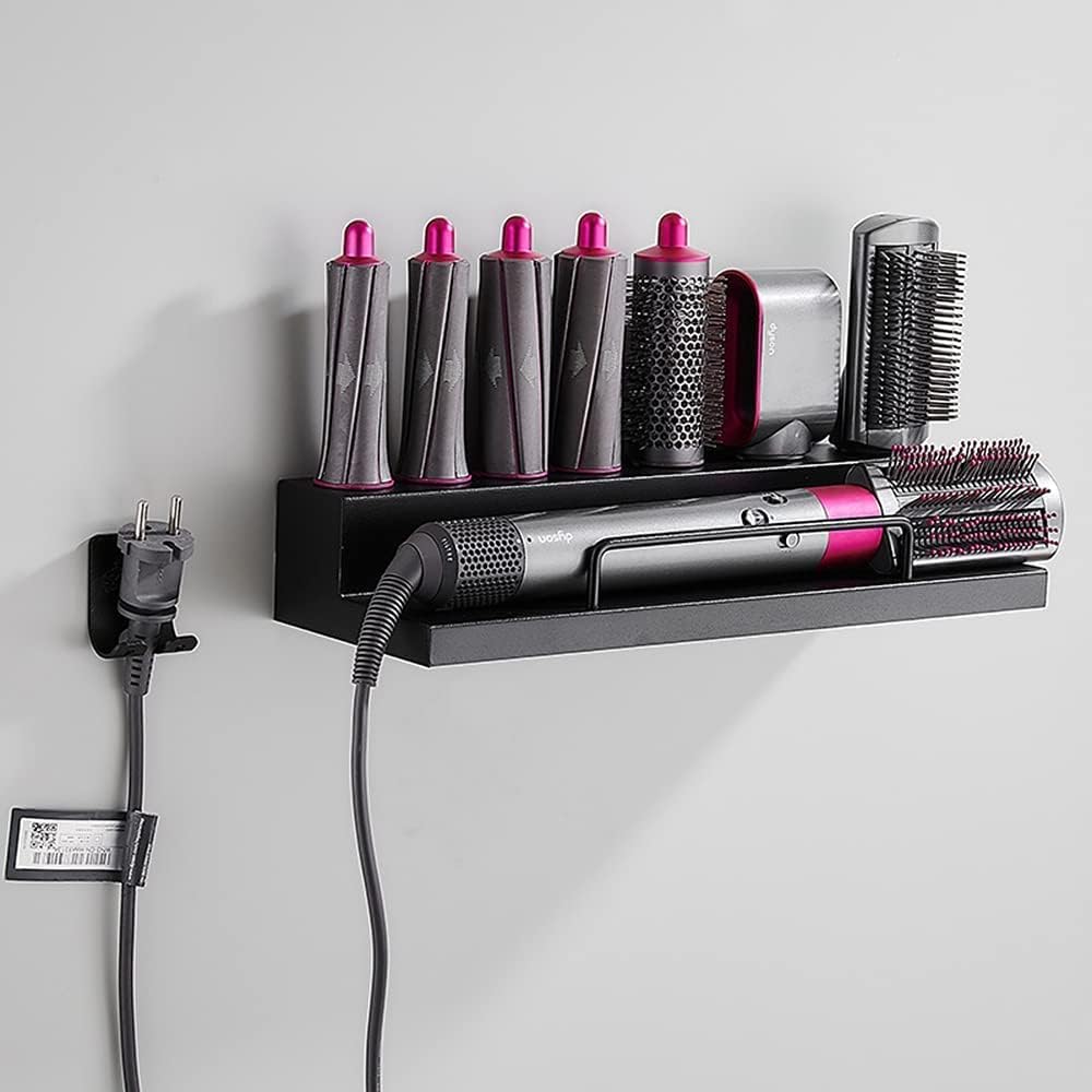 Support de montage mural pour Dyson Airwrap : un organisateur élégant et pratique pour salle de bain à domicile