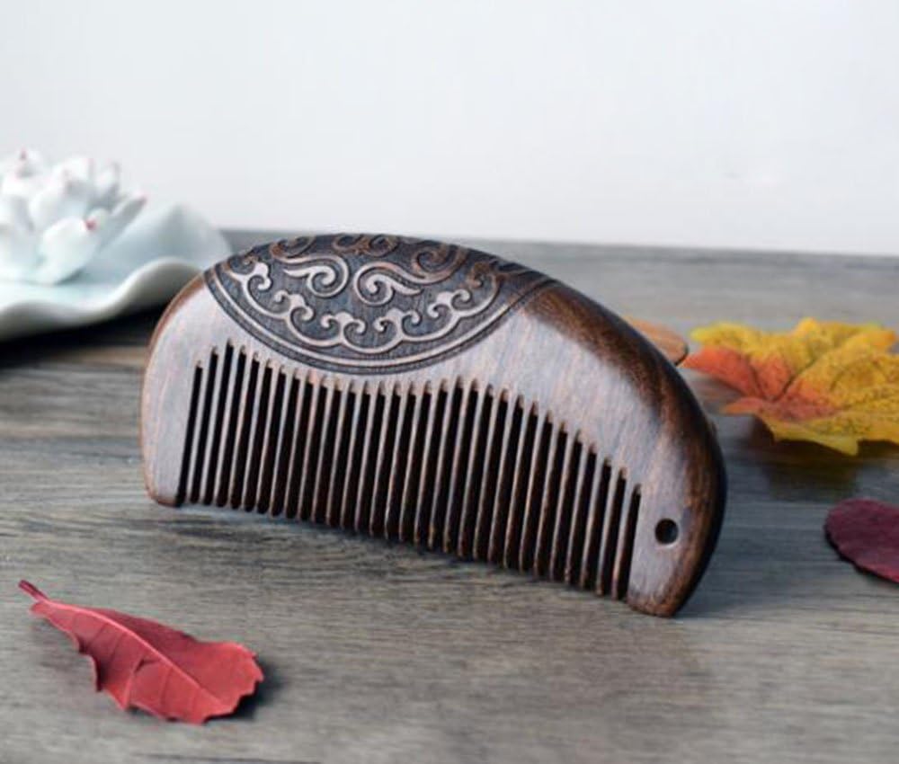 Peigne en bois de santal : l’accessoire naturel antistatique pour des cheveux sublimes – Image 2