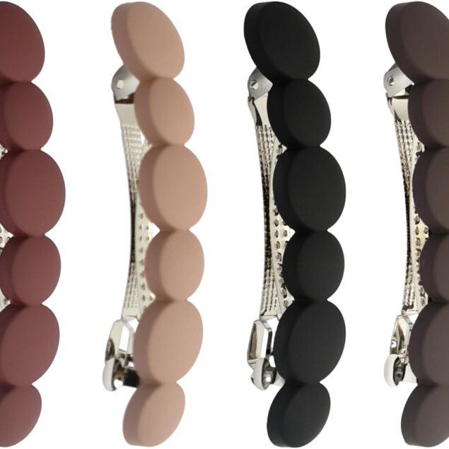Barrettes cheveux femme chic : 4 pièces zigzag pour un style élégant et pratique