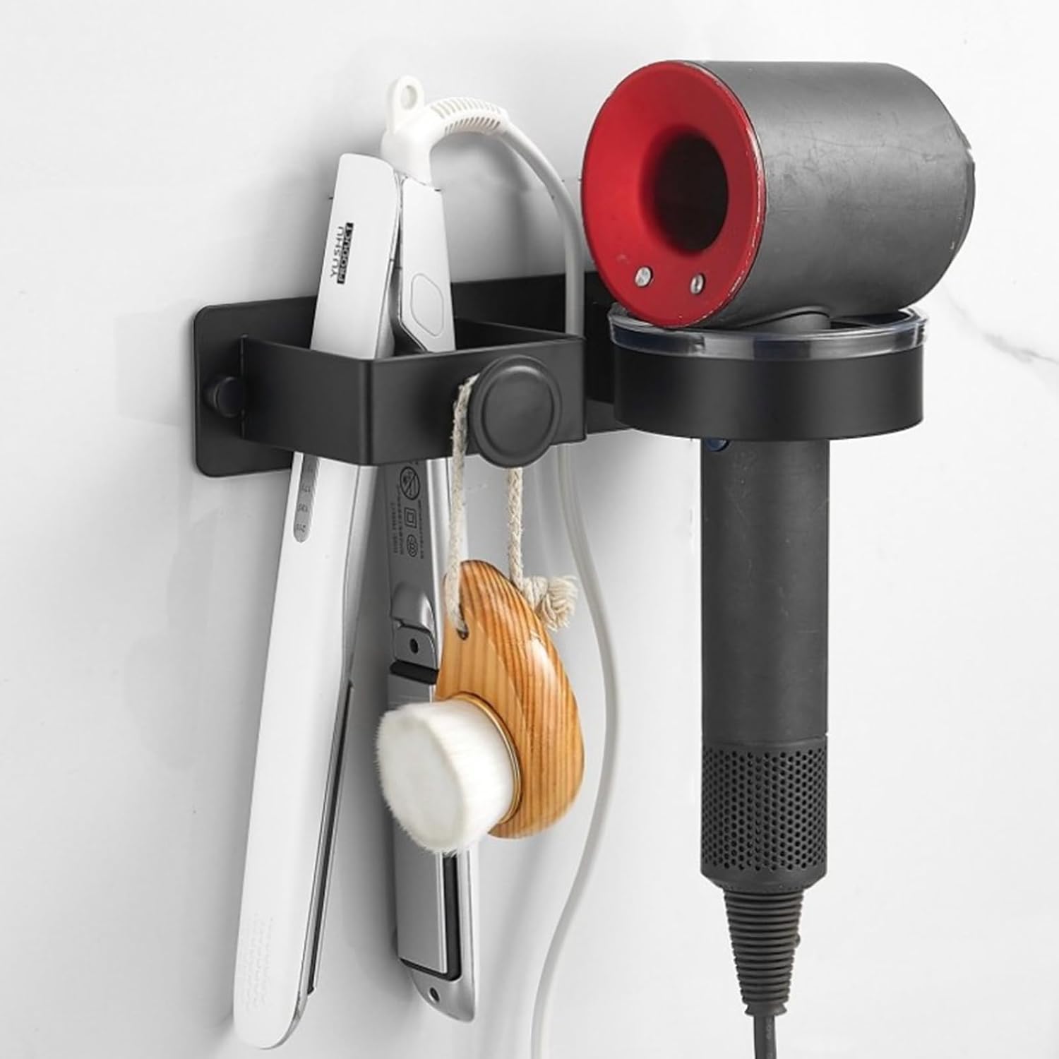 Support Föhn Élégant en Acier Inoxydable pour Salle de Bain – Image 7