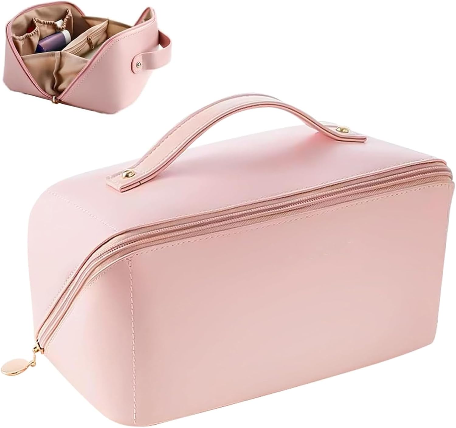Trousse de maquillage de voyage : grande capacité et étanchéité pour femmes élégantes