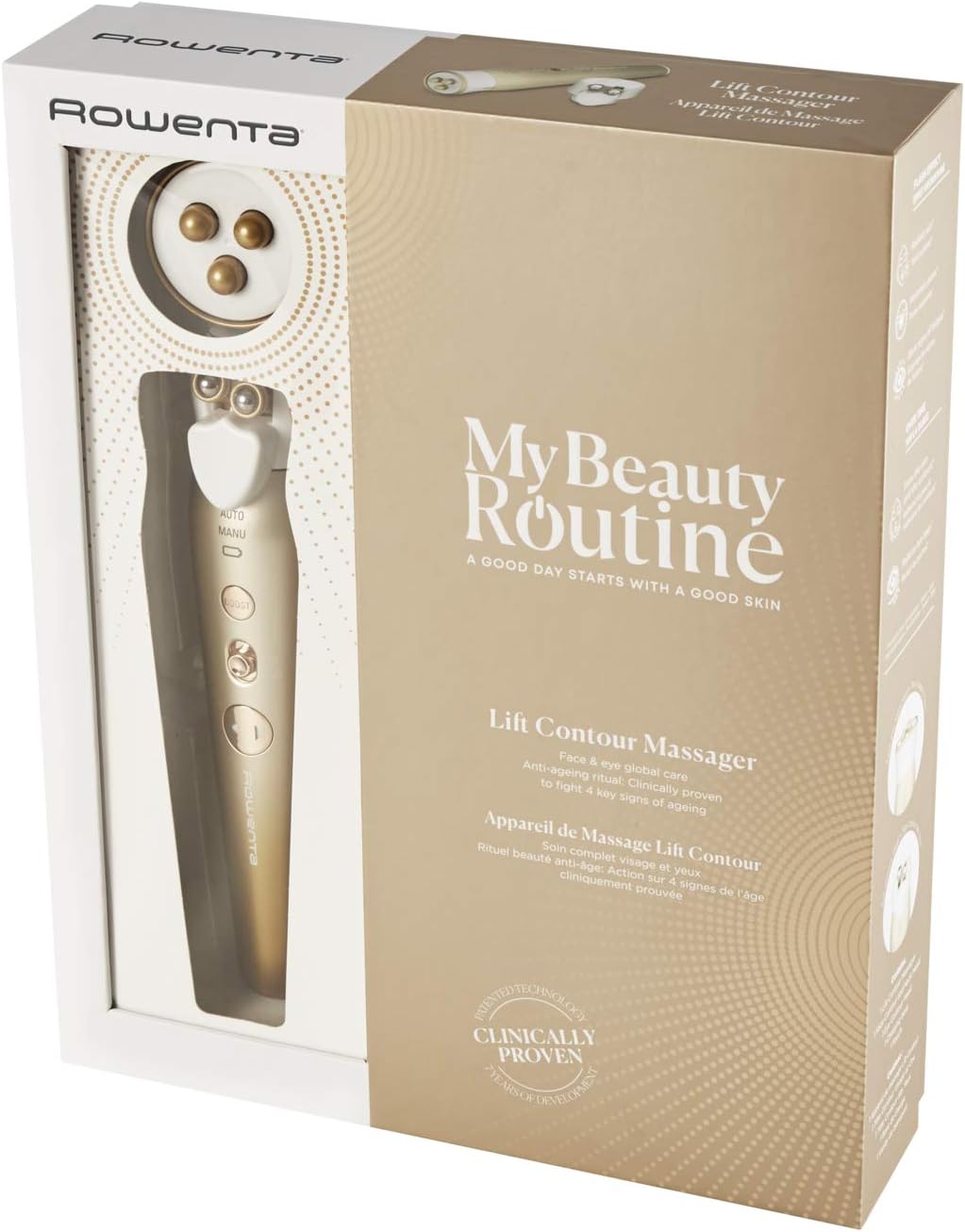 Appareil de massage Lift Contour : soin complet pour un visage rajeuni et des yeux éclatants Rituel beauté anti-âge pour un raffermissement optimal et des contours liftés tout en réduisant les poches – Image 15