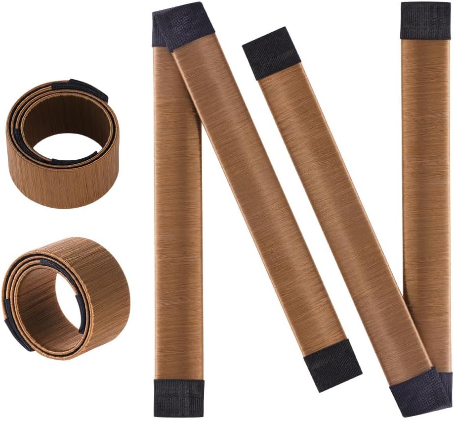 Chignon magique : set de 2 accessoires pour coiffure élégant pour filles et femmes Créez facilement des chignons sophistiqués avec notre French twist bun maker en brun clair – Image 9