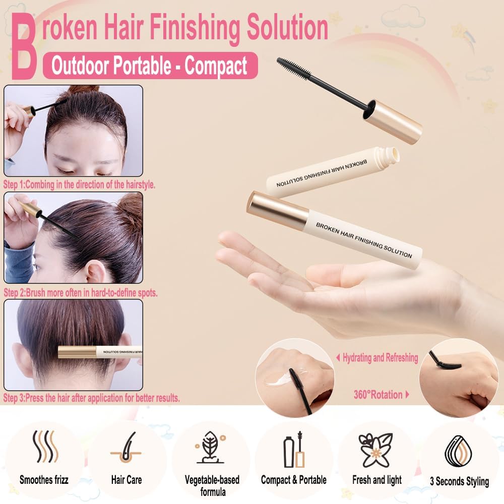 Kit de cire pour cheveux : une solution idéale pour les femmes aux cheveux frisés et rebelles Set d'accessoires de coiffure pour enfants et gel non gras pour un style impeccable – Image 5
