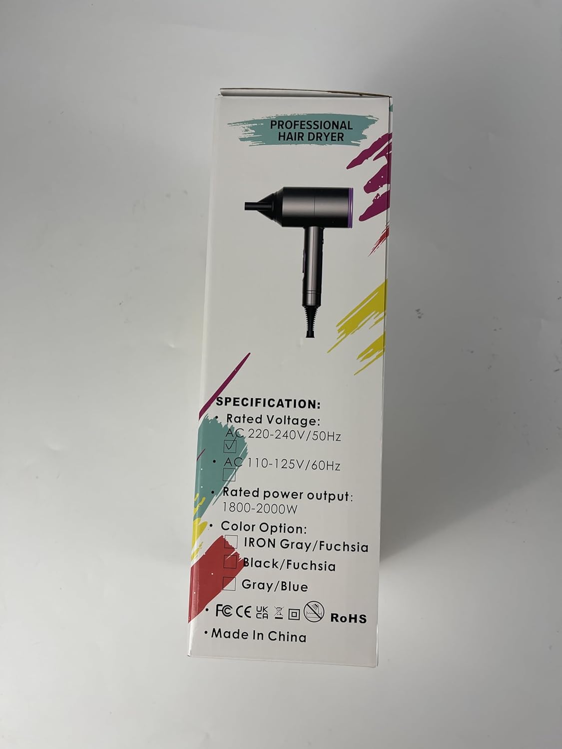 Sèche-cheveux professionnel 2000W : séchage rapide et polyvalent pour toute la famille – Image 2