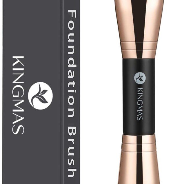 Pinceau de maquillage pour fond de teint : qualité supérieure et double extrémité pour un estompage parfait