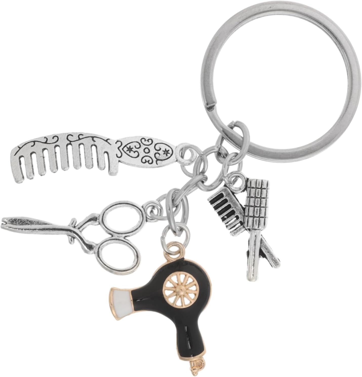 Outil de coiffure : porte-clés élégant pour coiffeurs et barbiers, alliant style et praticité