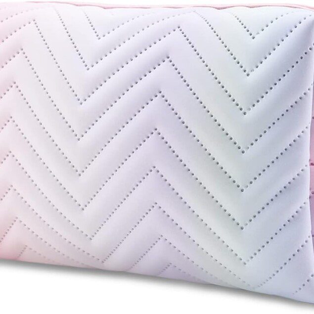 Grand sac de maquillage à fermeture éclair : le compagnon idéal pour femmes et filles en voyage Sac de toilette pliable et étanche pour un rangement pratique et élégant