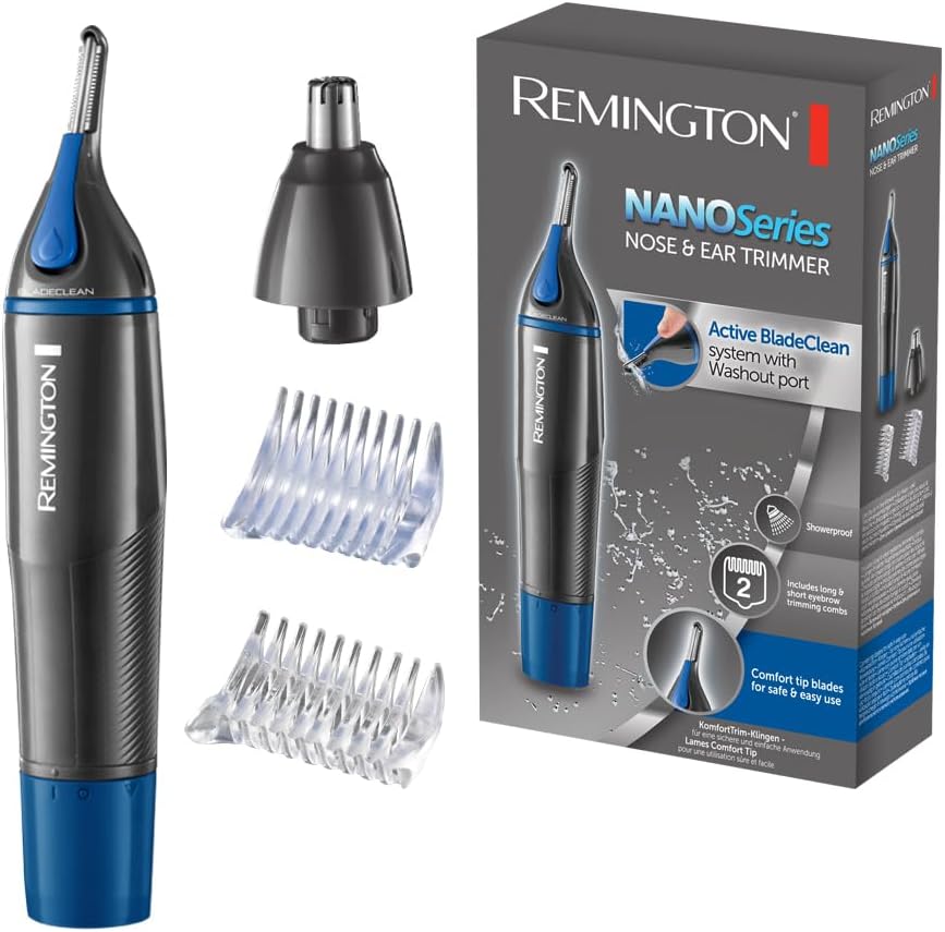 Tondeuse Nez Antimicrobienne avec Tête Rotative