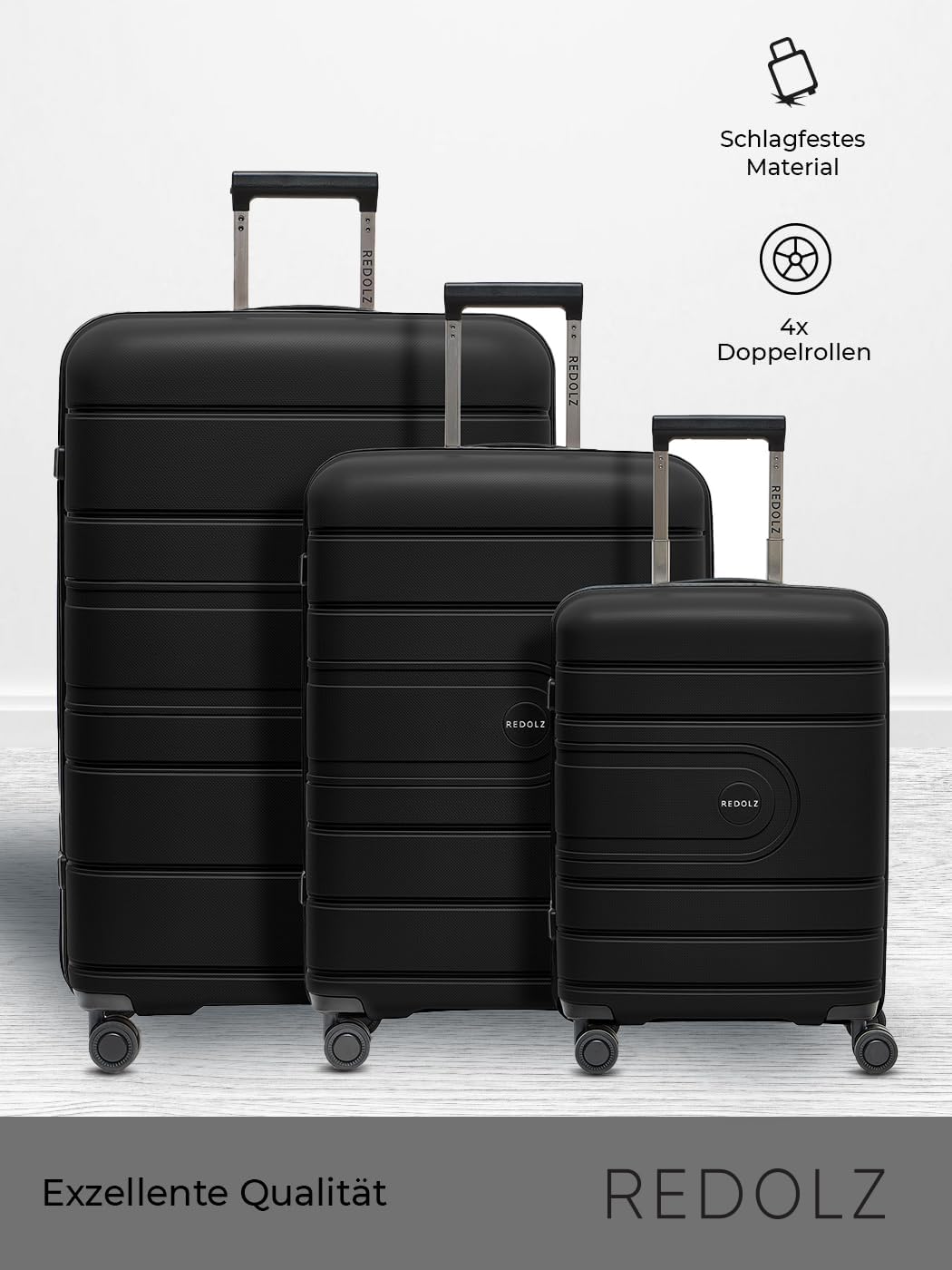 Valise rigide avec roulettes pivotantes : le kofferset idéal pour les voyageurs exigeants – Image 2