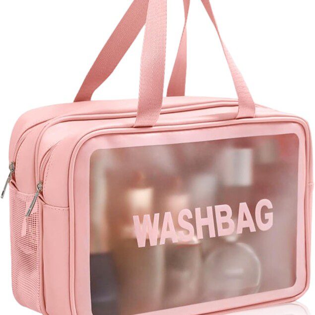 Trousse de toilette maquillage pour femme : le sac transparent idéal pour vos voyages
