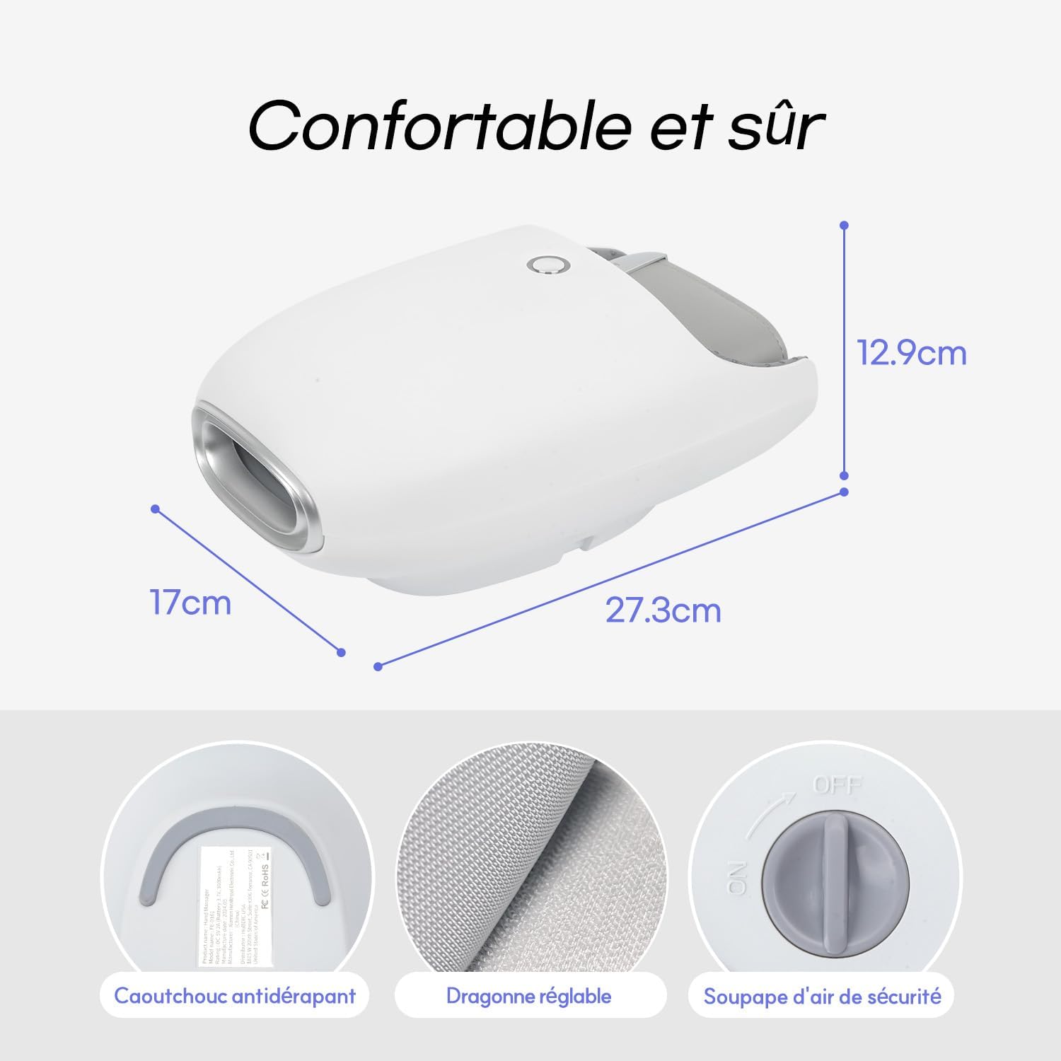 Appareil de massage pour les mains : soulagement de l'arthrite avec chaleur et refroidissement – Image 9