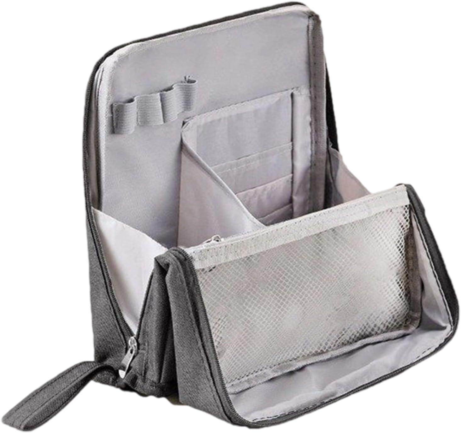 Trousse de maquillage verticale en tissu Oxford : l'accessoire idéal pour les femmes en voyage Organisez vos produits de beauté avec style et praticité