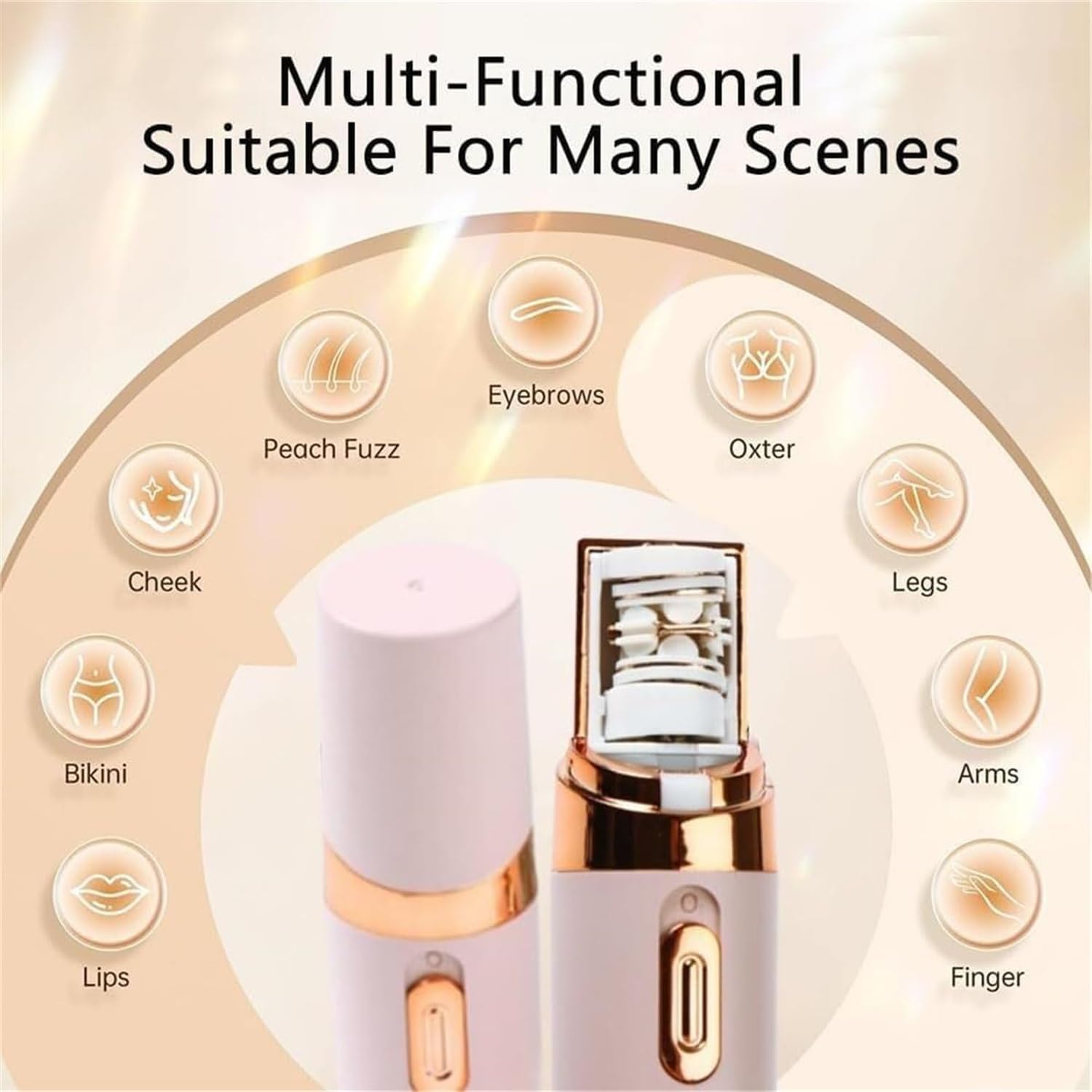Épilateur de visage 2 en 1 pour femme : une solution instantanée et indolore pour un épilateur polyvalent – Image 3