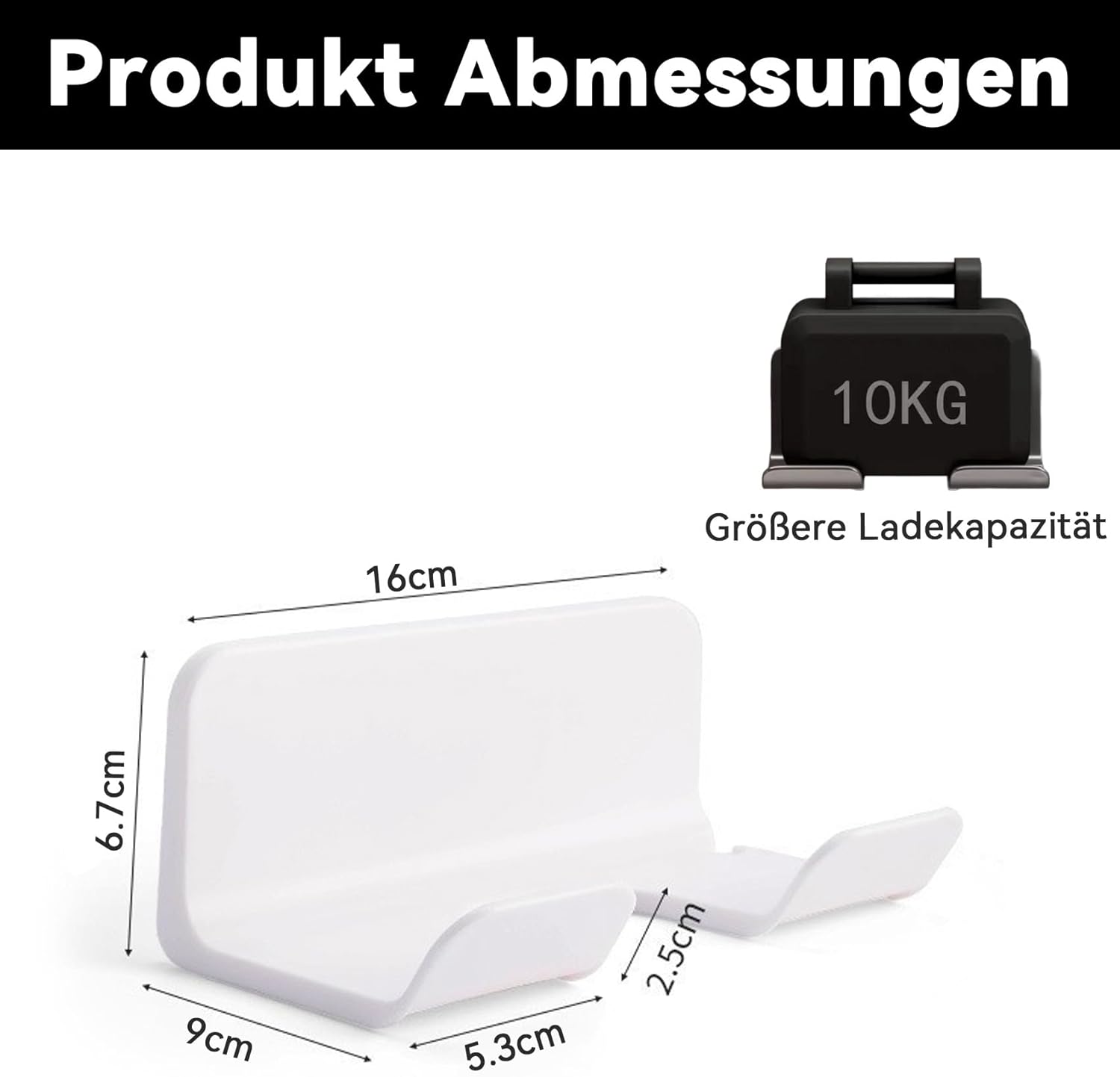 Support mural sans perçage pour sèche-cheveux : pratique et élégant pour un rangement optimal dans votre salle de bain – Image 2