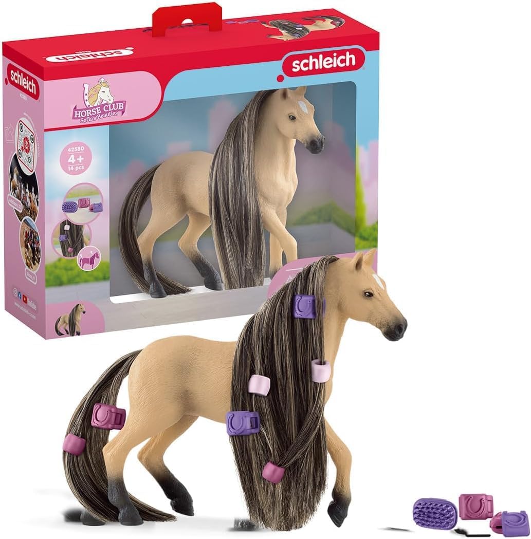 Écurie Salon de Beauté : coffret complet de pansage pour enfants passionnés de chevaux