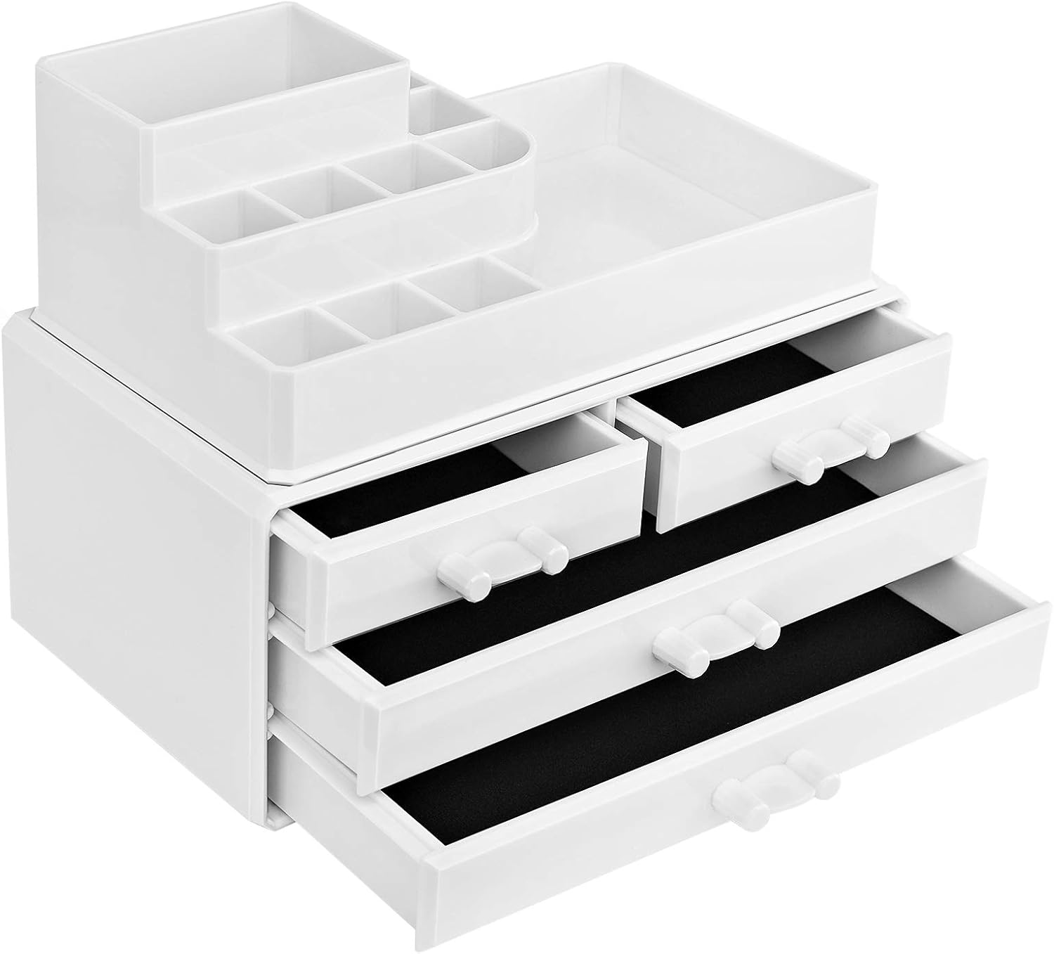 Organisateur de maquillage : le rangement parfait en acrylique pour coiffeuse, chambre et salle de bain