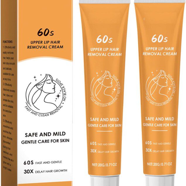 Épilateurs pour le visage : lot de 2 crèmes dépilatoires indolores pour femmes qui inhibent la croissance des poils