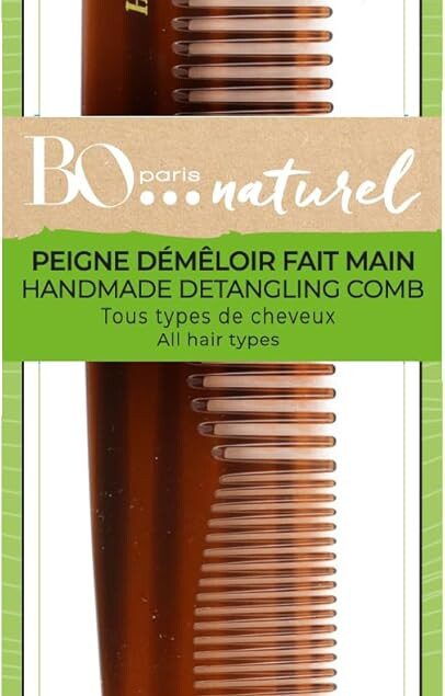 Peigne démêloir fait à la main : démêlage en douceur pour tous types de cheveux
