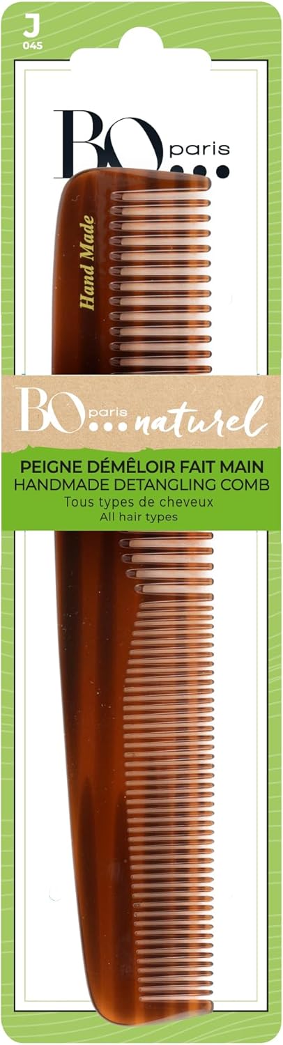 Peigne démêloir fait à la main : démêlage en douceur pour tous types de cheveux