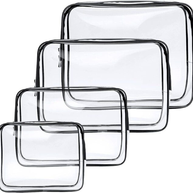 Trousse de toilette transparente : kit de voyage pratique pour hommes et femmes  Emportez vos essentiels en toute sécurité avec cette trousse étanche