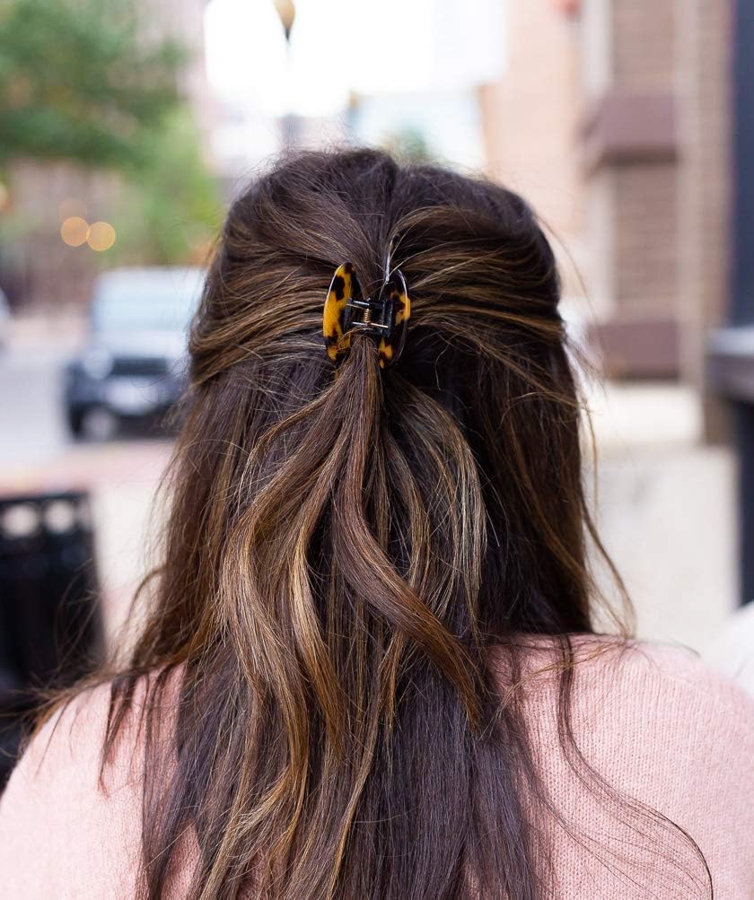 Pinces à cheveux antidérapantes : lot de 3 griffes élégantes pour femmes et filles Idéales pour un maintien parfait, disponibles en écaille de tortue et motifs léopard – Image 2
