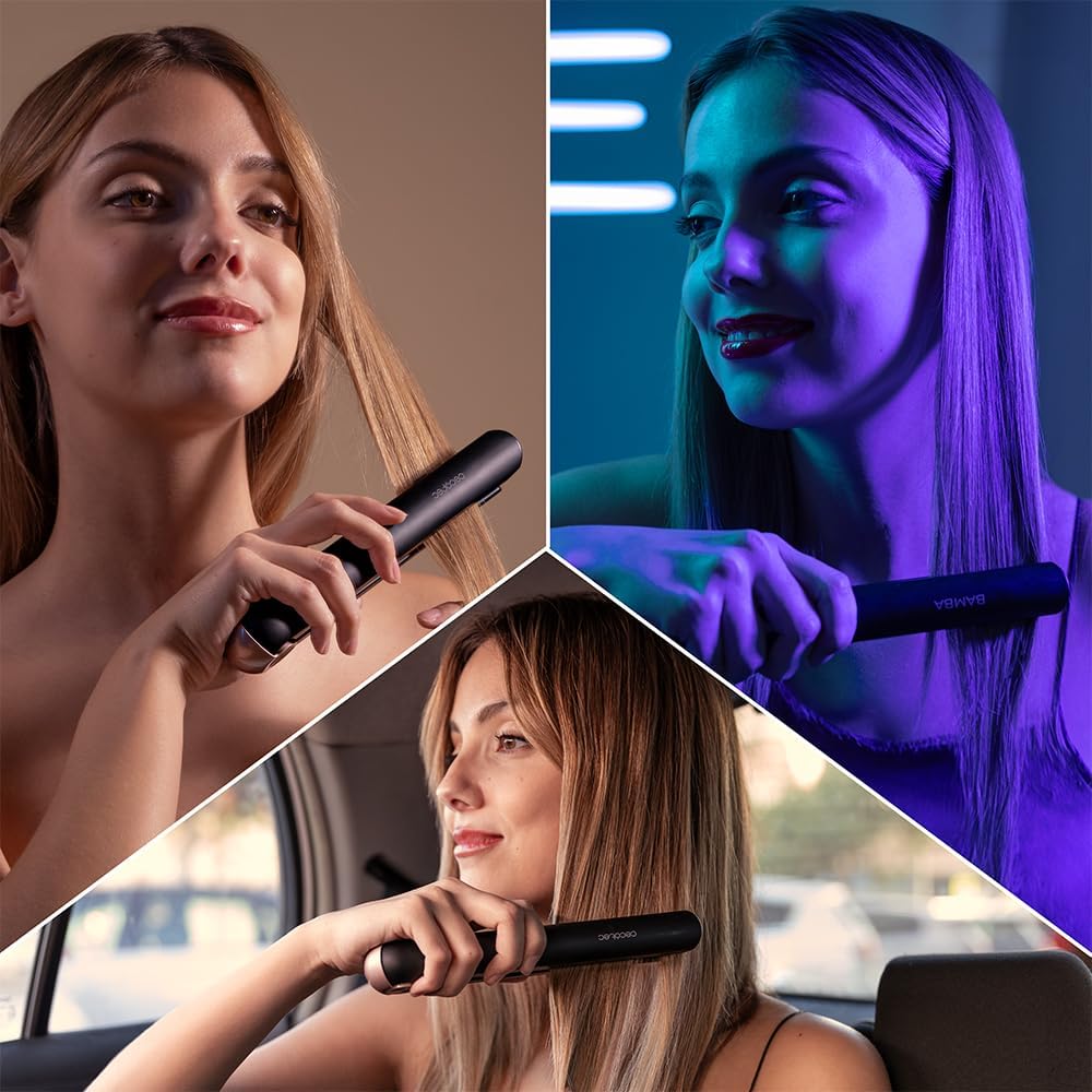 Fer à lisser sans fil pour des cheveux lisses et brillants : autonomie de 30 minutes et diffusion uniforme de la chaleur – Image 4
