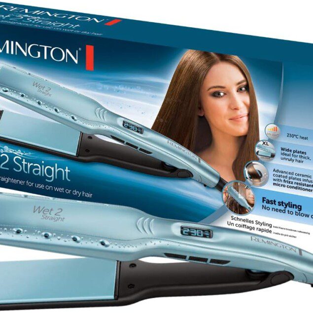 Lisseur cheveux Wet2Straight : lissage rapide et efficace pour des cheveux impeccables
Découvrez le lisseur Remington, idéal pour un lissage sur cheveux mouillés ou secs, avec plaques larges enrichies en huile d'argan et vitamine E, prêt en seulement 15 secondes.