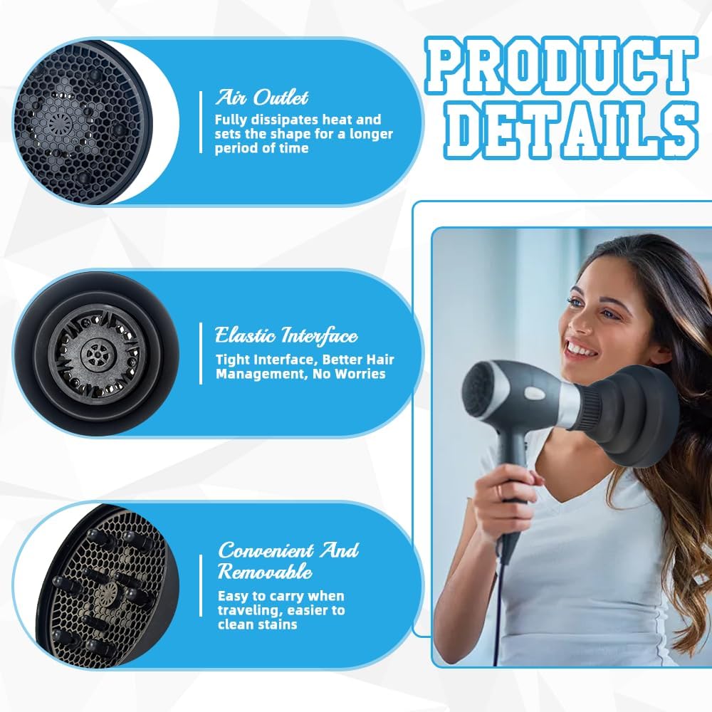Diffuseur cheveux bouclés : l'accessoire idéal pour sublimer vos boucles en un instant – Image 3