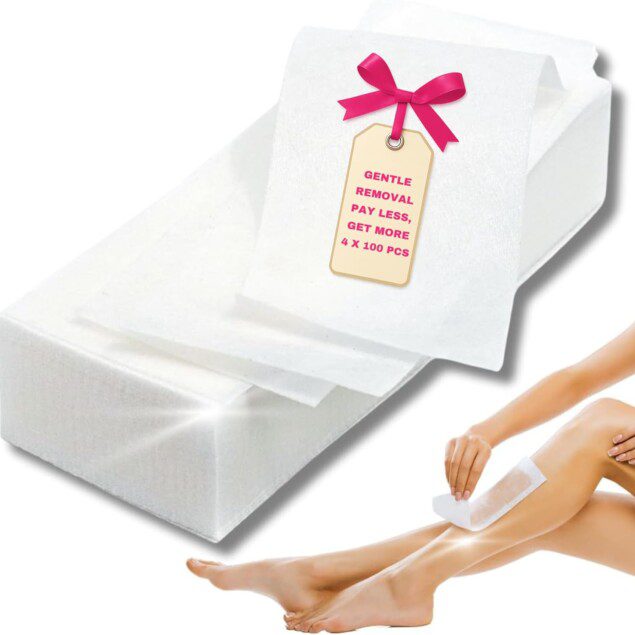 Bandes de non-tissé : 400 pièces pour une épilation efficace à la cire chaude et à la pâte de sucre, idéales pour le visage et le corps
