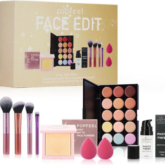 Kit de maquillage tout-en-un : l'essentiel pour les filles et les femmes passionnées de beauté Découvrez notre coffret cadeau complet de cosmétiques, alliant concealer, palette, poudre, primer et éponges, pour un look impeccable en toute occasion