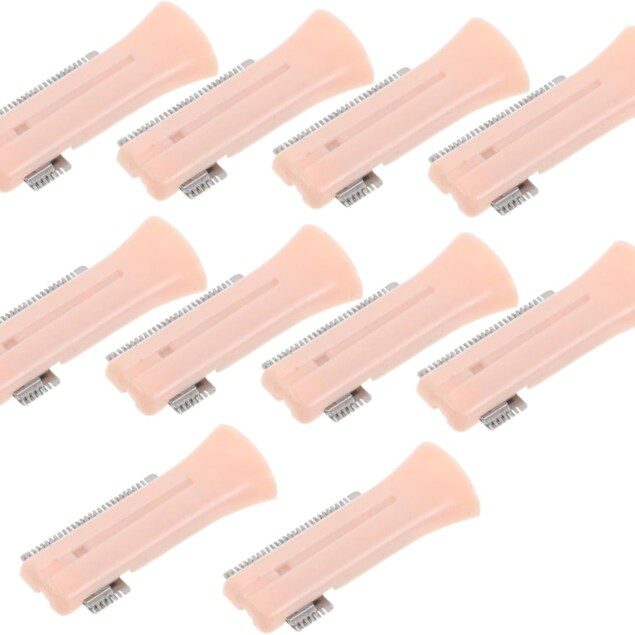 Lames de rasoir pour sourcils : 10 pièces orange pour un toilettage précis et élégant à domicile ou en déplacement