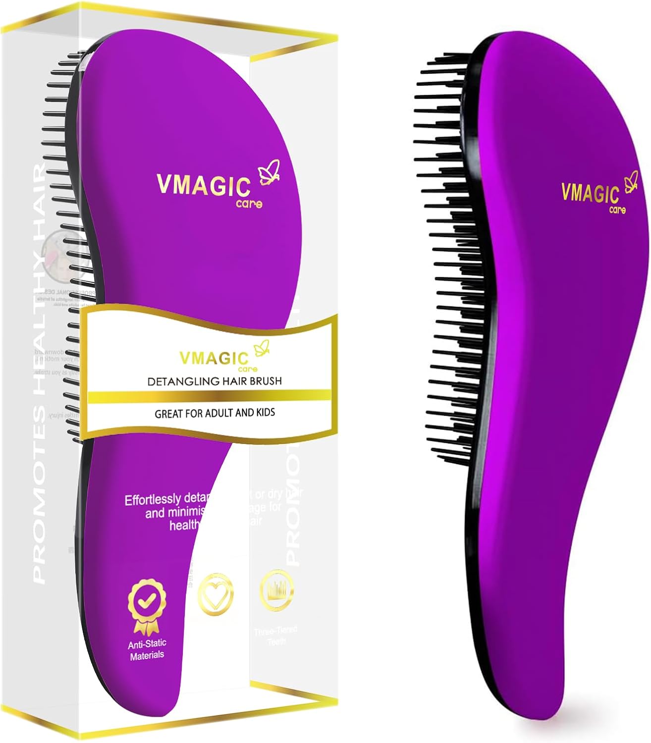 Brosse à cheveux démêlante pour femmes et enfants : un soin doux pour des cheveux sublimes en un seul passage