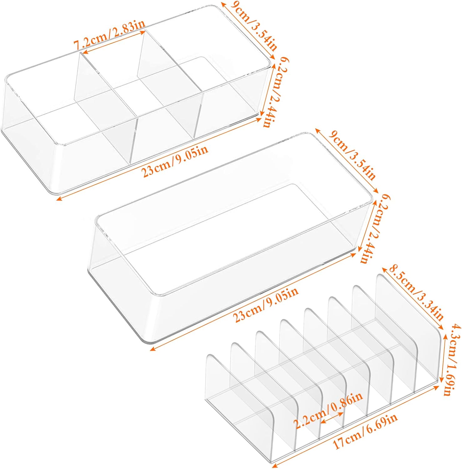 Organisateur de maquillage acrylique : rangement transparent idéal pour passionnées de beauté – Image 4