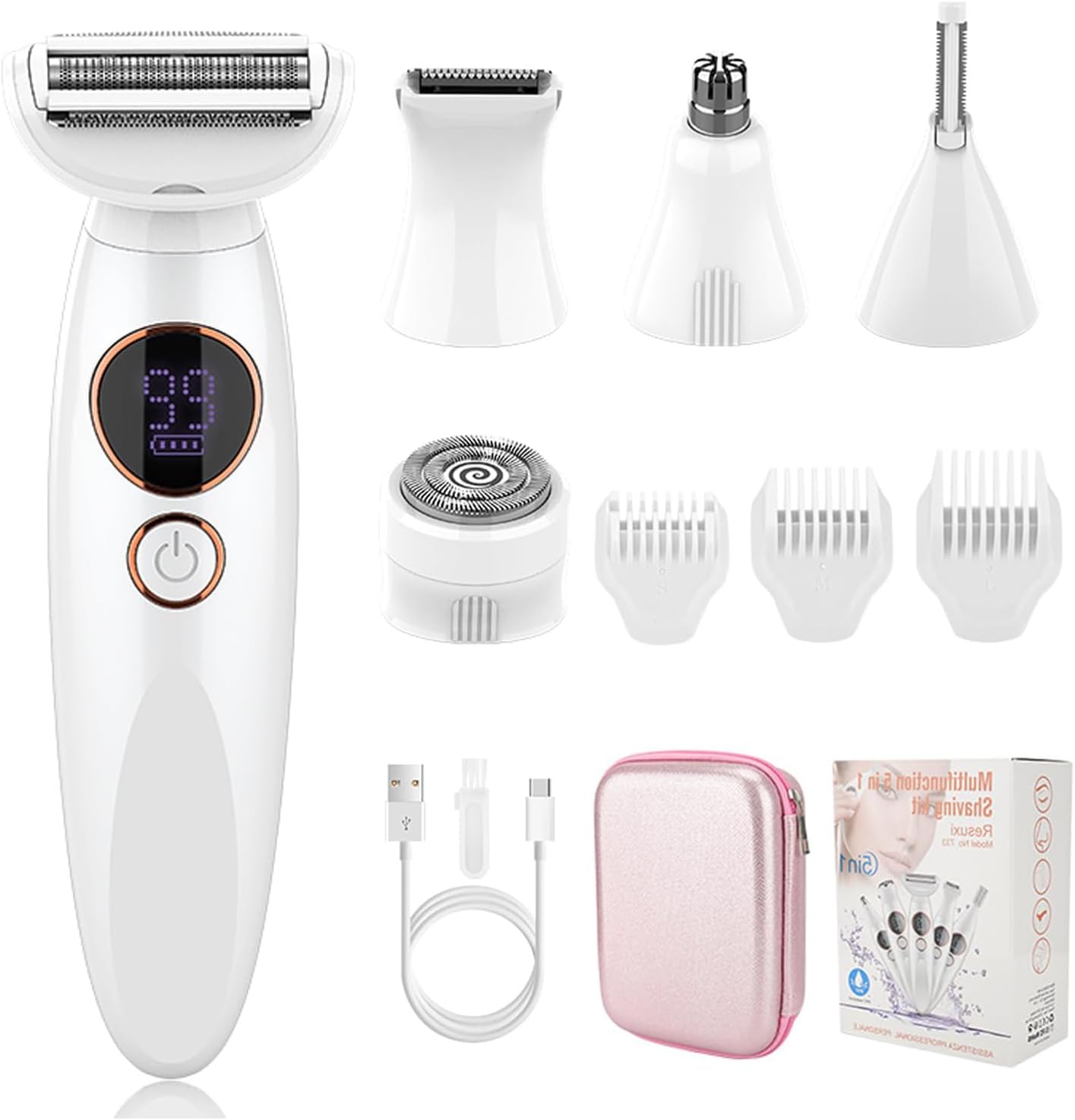 Rasoir Électrique Elios 5 en 1 pour Femmes - Précision et Douceur