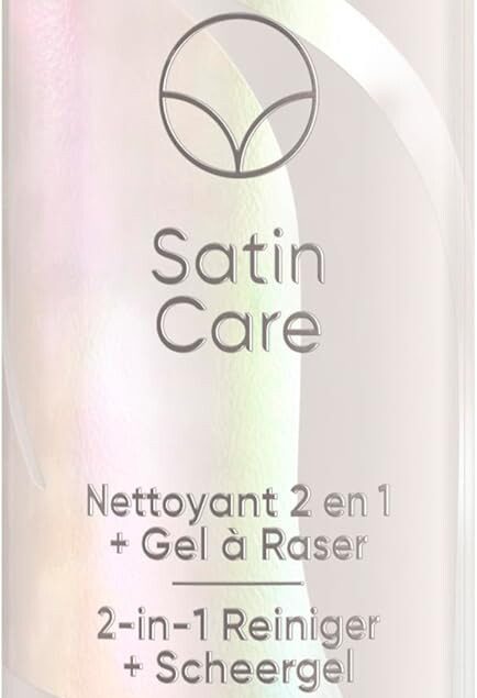 Satin Care Gel de Rasage 2 en 1 pour Femmes - Protection Douce