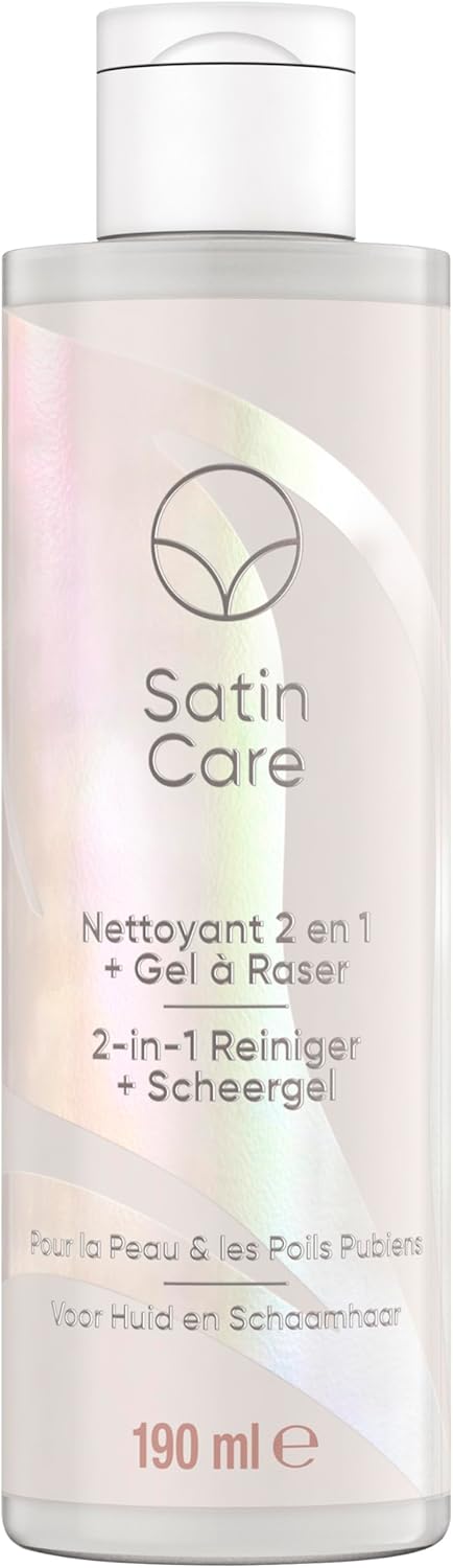 Satin Care Gel de Rasage 2 en 1 pour Femmes - Protection Douce