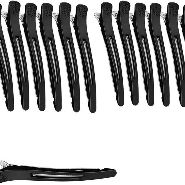 Pince crocodile professionnelle 12 pièces : l’accessoire indispensable pour coiffeurs et maquilleurs