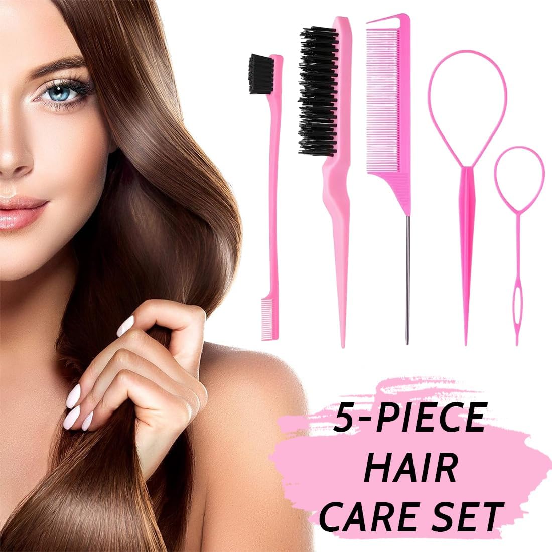 Accessoires de coiffure : lot de 5 outils pratiques pour femmes et filles Transformez vos coiffures avec aisance grâce à ces indispensables pour chignons et tresses – Image 2