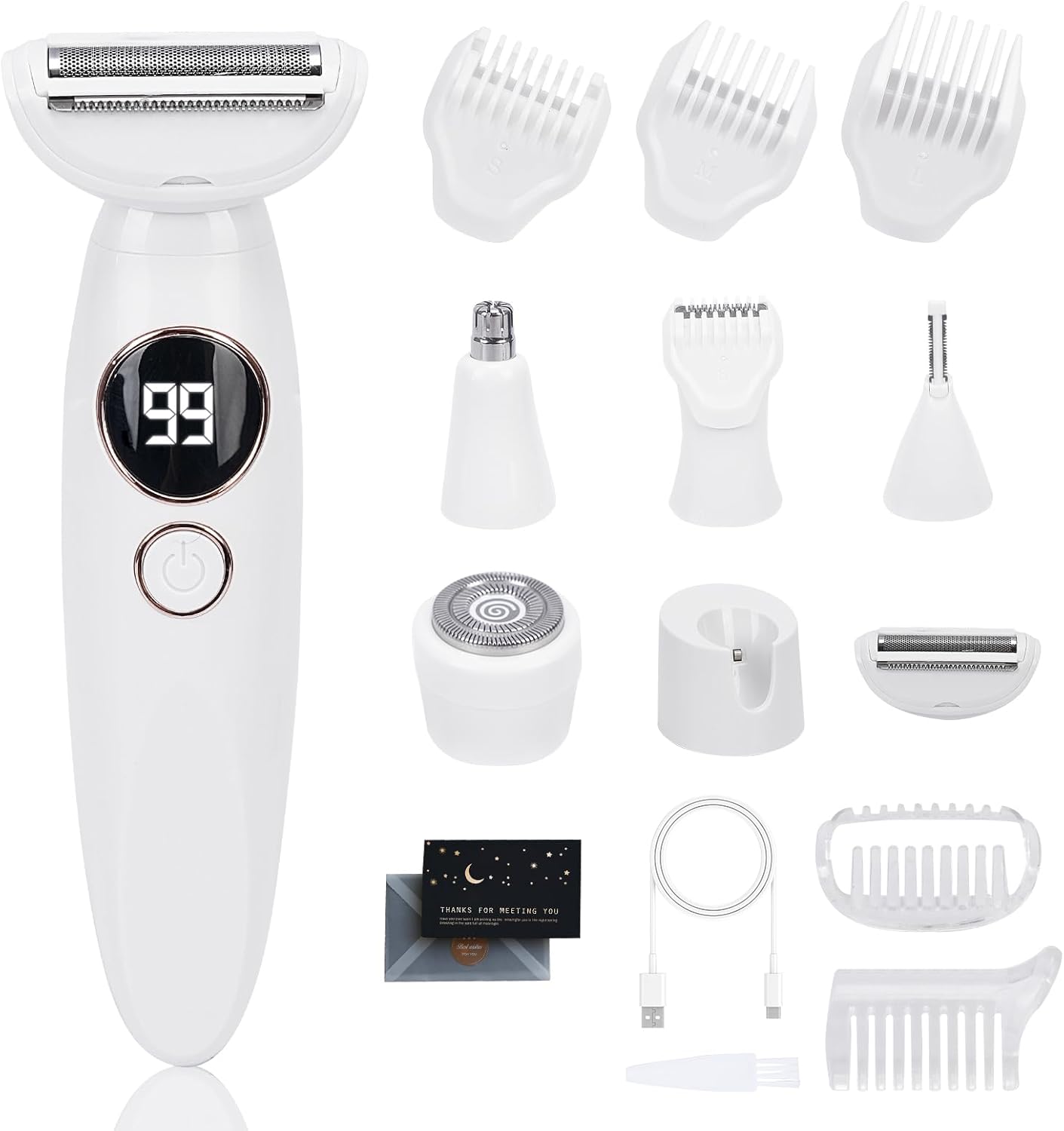 Rasoir électrique TAVADA 5 en 1 pour femmes - Précision et confort