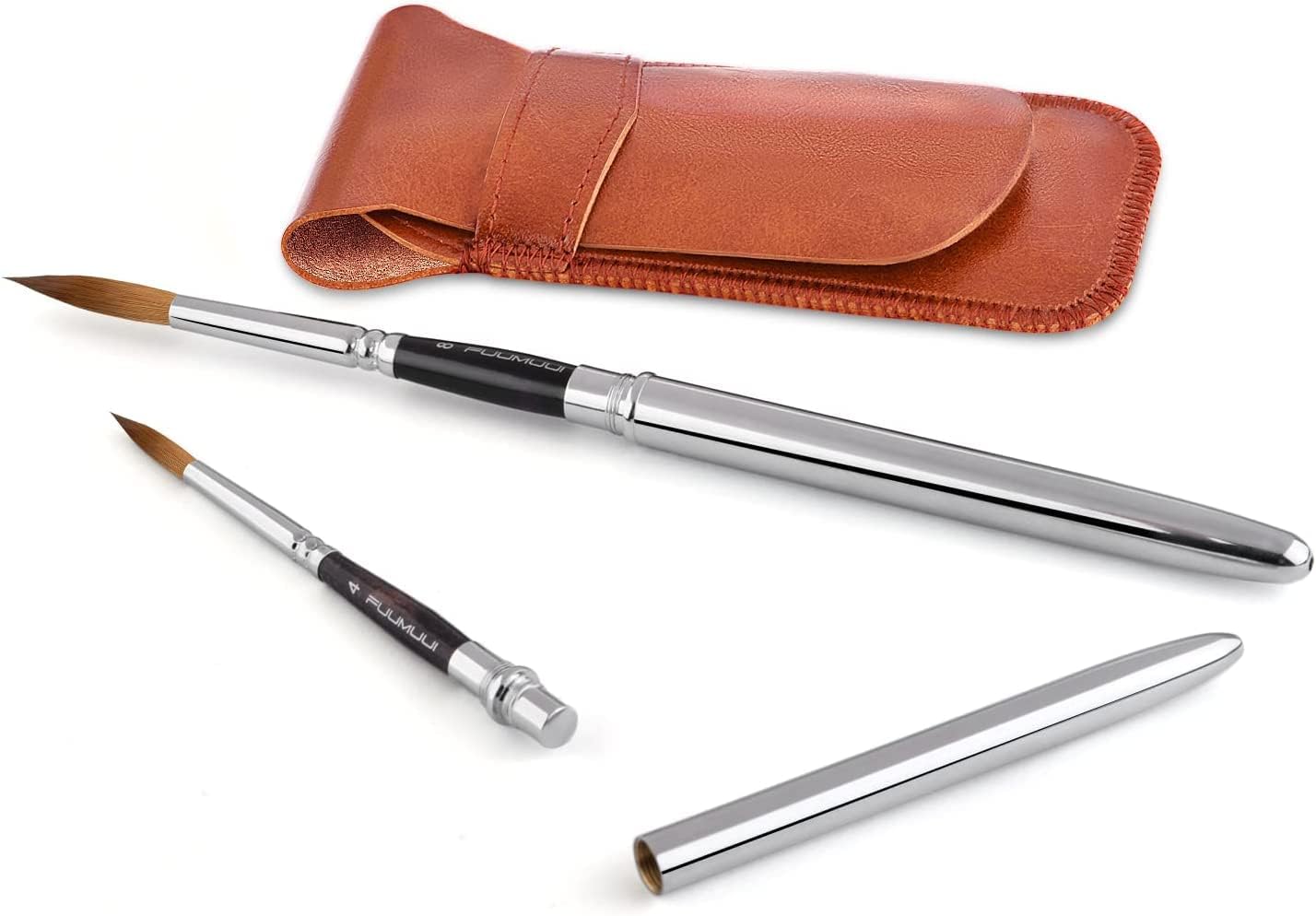 Set de pinceaux professionnels Kolinsky pour aquarelle et peinture : l'outil idéal pour les artistes exigeants – Image 5