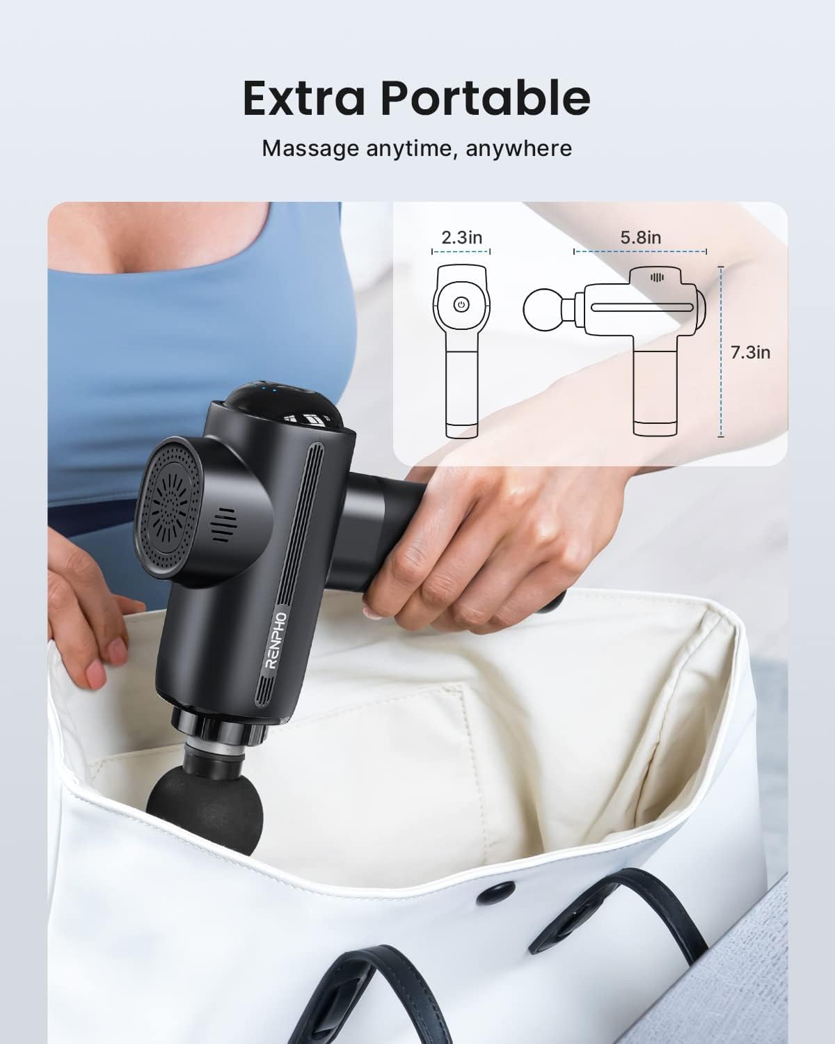 Pistolet de massage musculaire pour sportifs : soulagement rapide et silencieux – Image 5
