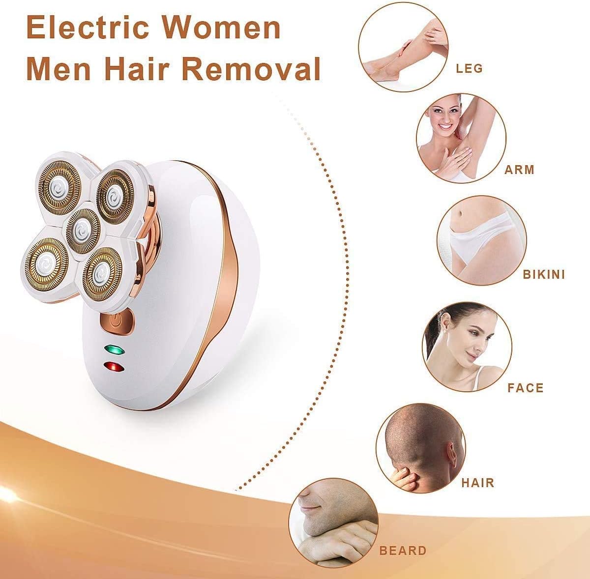 Rasoir électrique femme : épilation imperméable et indolore pour un corps doux et soyeux – Image 2