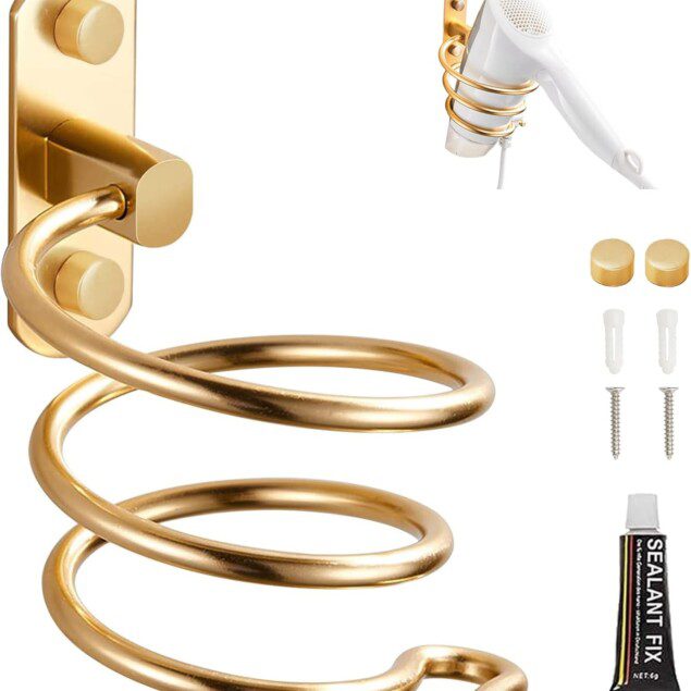 Support sèche cheveux mural : une solution élégante pour hôtels et salons de coiffure   Optimisez votre salle de bain avec un porte sèche cheveux en acier inoxydable, sans perçage, pour un gain de place et un style raffiné