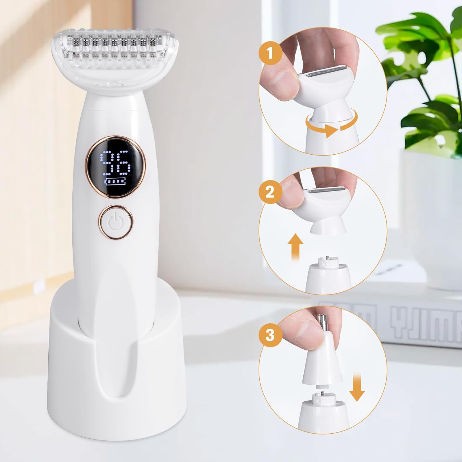 Rasoir Électrique Carehabi 5 en 1 pour Femmes - Douceur et Précision – Image 5