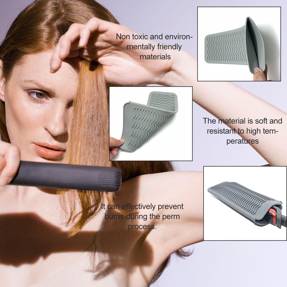 Tapis résistant à la chaleur : la pochette en silicone idéale pour fers à friser et lisseurs, pour des séances de coiffure sans souci – Image 4