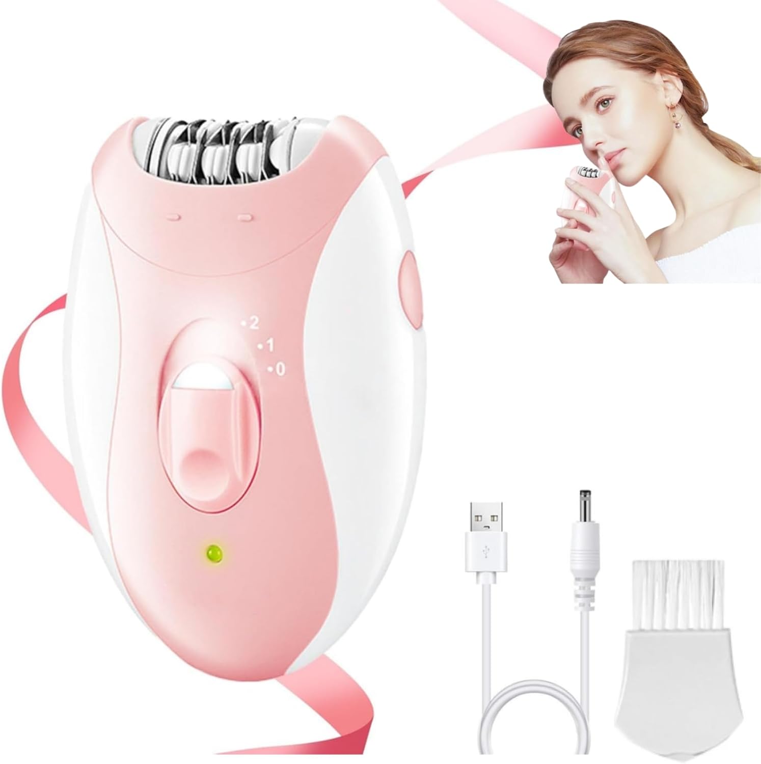 Épilateur facial rechargeable pour femme : douceur et efficacité pour un visage impeccable