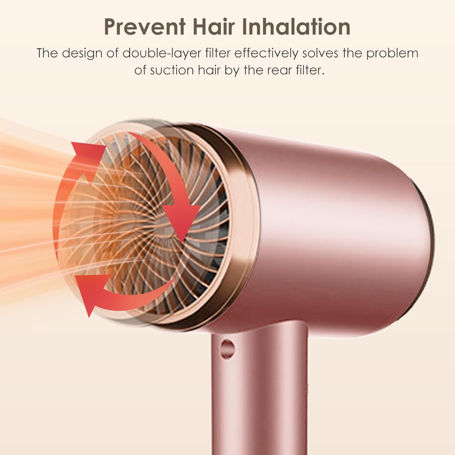 Sèche-cheveux ionique professionnel : l'allié parfait pour des cheveux brillants et soyeux Découvrez le séchoir à cheveux au design élégant, avec 3 niveaux de chauffage et de vitesse, idéal pour un coiffage rapide et efficace. Parfait pour les amateurs de soins capillaires ! – Image 6